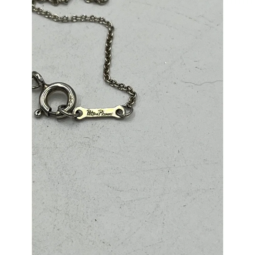 Tiffany & Co. Paloma Picasso 925‎ Sterling Silver Loving Open Heart Necklace